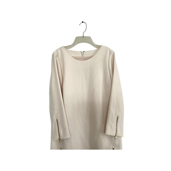 J.CREW White Shift Dress Double Zip Lined Size 6 - Picture 4 of 12